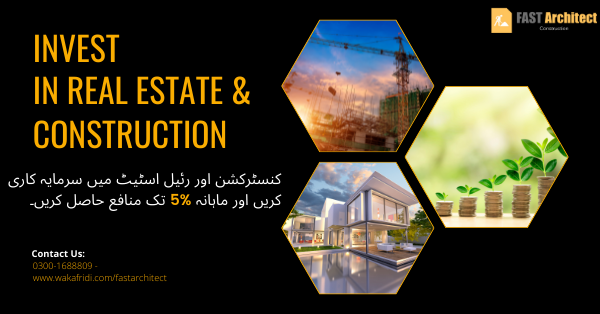 Invest in Construction & Real Estate and Profit upto 5% monthly.